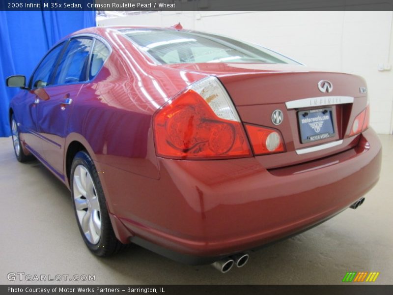 Crimson Roulette Pearl / Wheat 2006 Infiniti M 35x Sedan