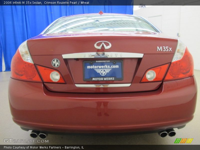 Crimson Roulette Pearl / Wheat 2006 Infiniti M 35x Sedan