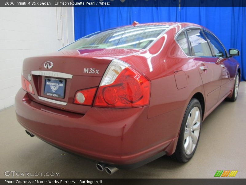 Crimson Roulette Pearl / Wheat 2006 Infiniti M 35x Sedan