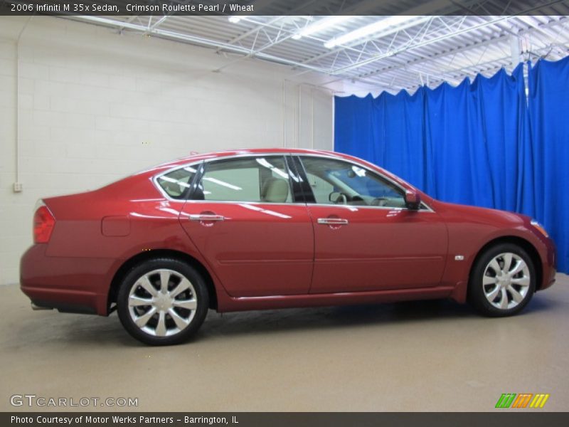 Crimson Roulette Pearl / Wheat 2006 Infiniti M 35x Sedan