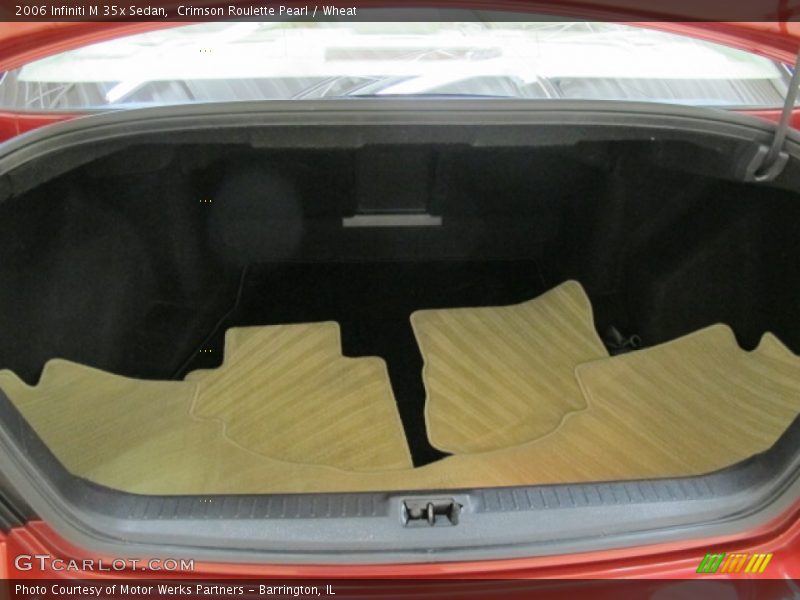 Crimson Roulette Pearl / Wheat 2006 Infiniti M 35x Sedan