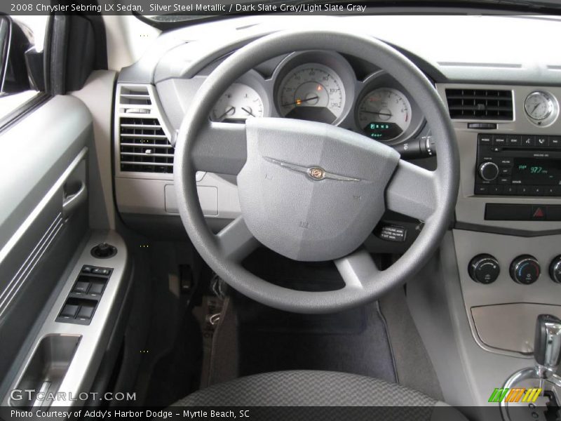 Silver Steel Metallic / Dark Slate Gray/Light Slate Gray 2008 Chrysler Sebring LX Sedan