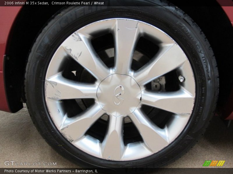 Crimson Roulette Pearl / Wheat 2006 Infiniti M 35x Sedan