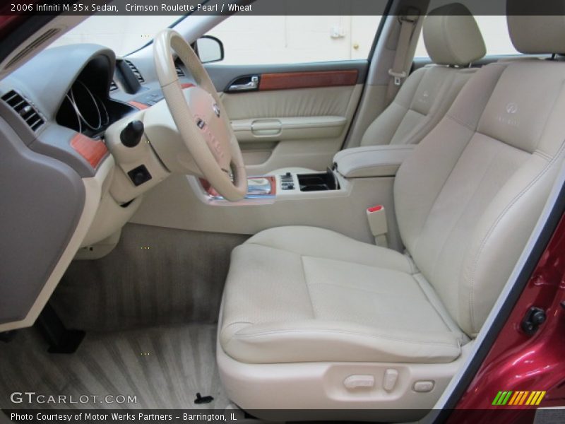Crimson Roulette Pearl / Wheat 2006 Infiniti M 35x Sedan