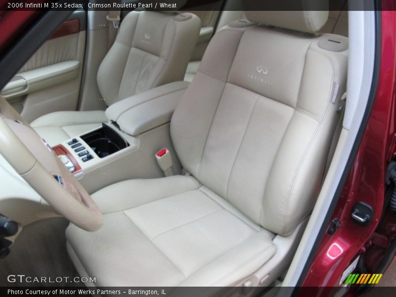 Crimson Roulette Pearl / Wheat 2006 Infiniti M 35x Sedan