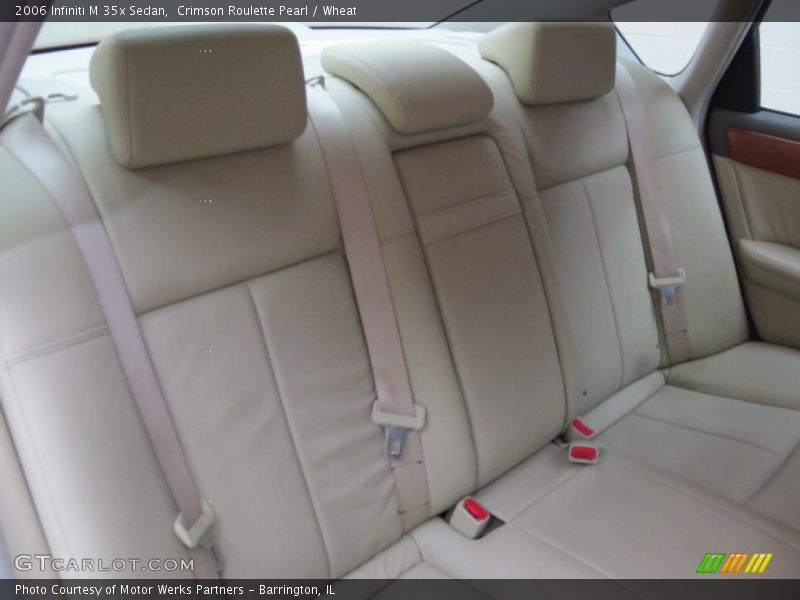 Crimson Roulette Pearl / Wheat 2006 Infiniti M 35x Sedan