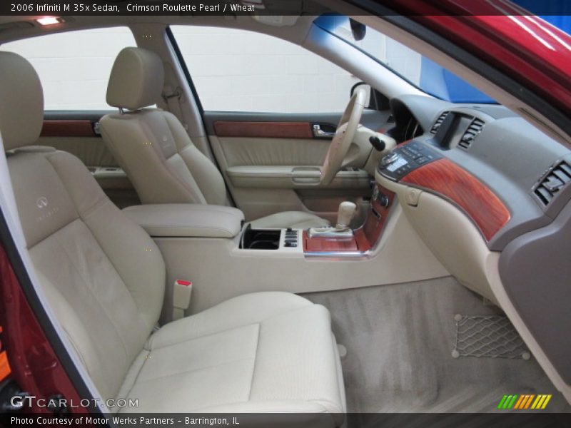 Crimson Roulette Pearl / Wheat 2006 Infiniti M 35x Sedan