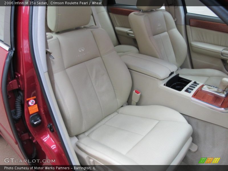 Crimson Roulette Pearl / Wheat 2006 Infiniti M 35x Sedan
