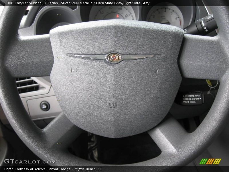 Silver Steel Metallic / Dark Slate Gray/Light Slate Gray 2008 Chrysler Sebring LX Sedan