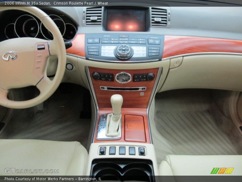 Crimson Roulette Pearl / Wheat 2006 Infiniti M 35x Sedan