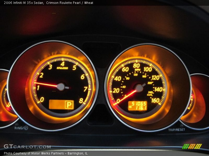 Crimson Roulette Pearl / Wheat 2006 Infiniti M 35x Sedan