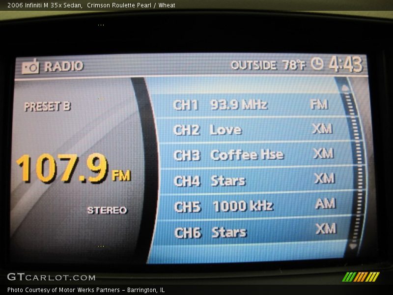 Crimson Roulette Pearl / Wheat 2006 Infiniti M 35x Sedan