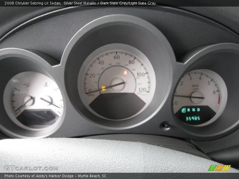 Silver Steel Metallic / Dark Slate Gray/Light Slate Gray 2008 Chrysler Sebring LX Sedan