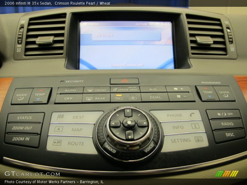 Crimson Roulette Pearl / Wheat 2006 Infiniti M 35x Sedan
