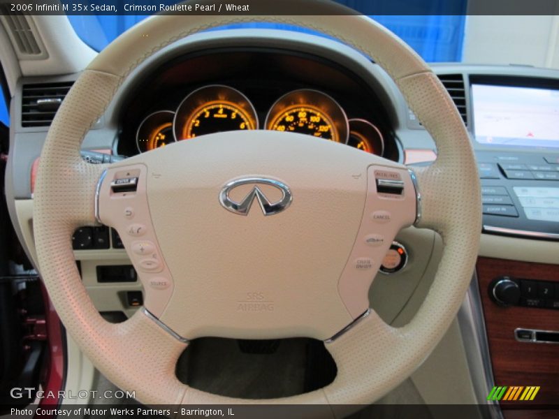 Crimson Roulette Pearl / Wheat 2006 Infiniti M 35x Sedan