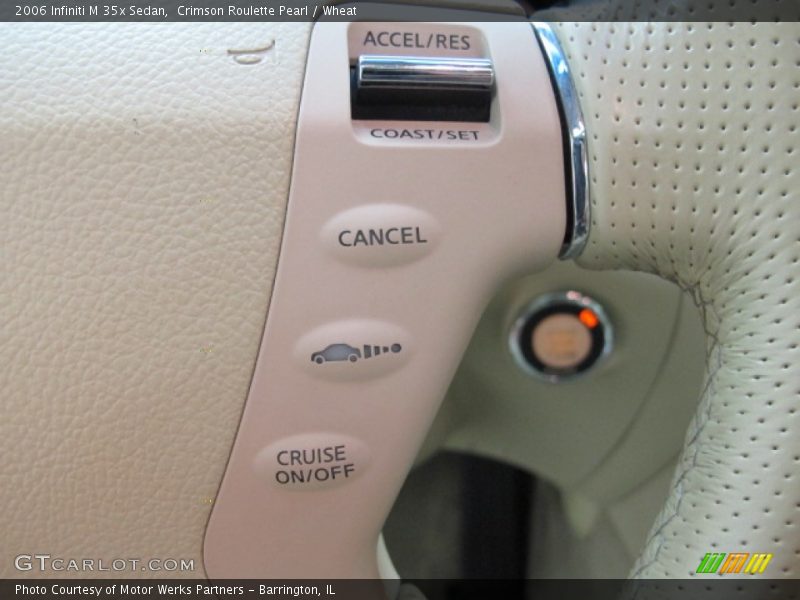 Crimson Roulette Pearl / Wheat 2006 Infiniti M 35x Sedan
