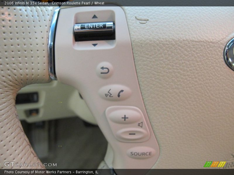 Crimson Roulette Pearl / Wheat 2006 Infiniti M 35x Sedan