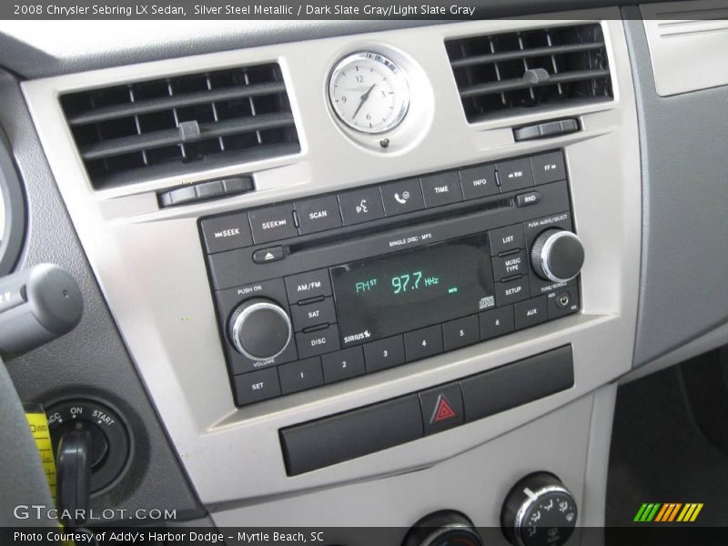 Silver Steel Metallic / Dark Slate Gray/Light Slate Gray 2008 Chrysler Sebring LX Sedan