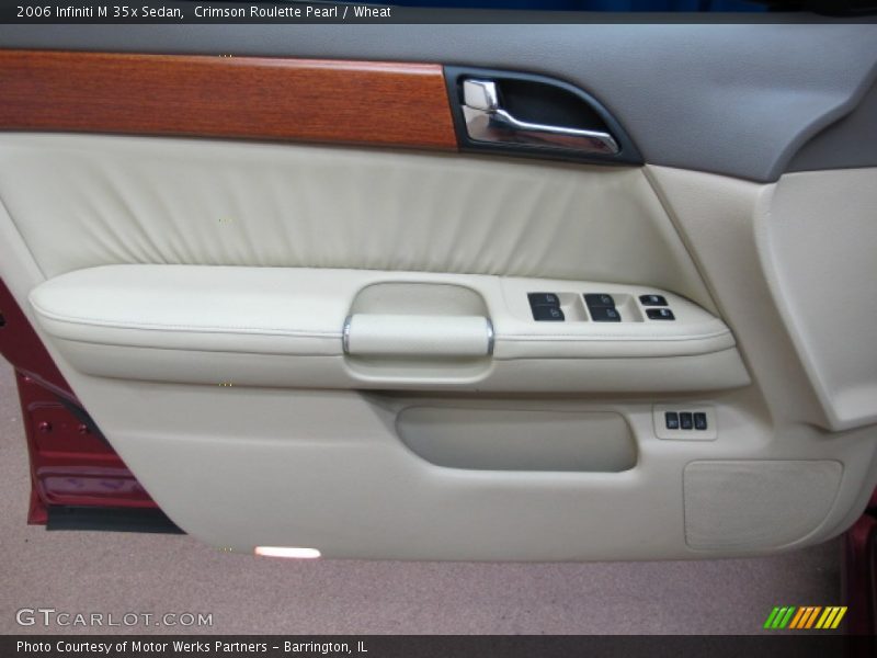 Crimson Roulette Pearl / Wheat 2006 Infiniti M 35x Sedan