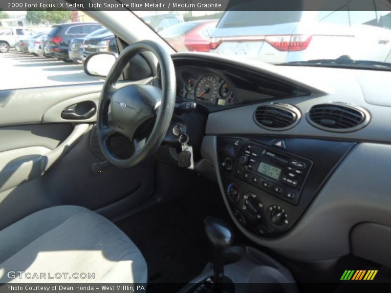 Light Sapphire Blue Metallic / Medium Graphite 2000 Ford Focus LX Sedan
