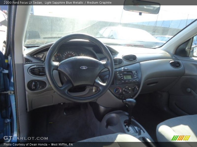 Light Sapphire Blue Metallic / Medium Graphite 2000 Ford Focus LX Sedan