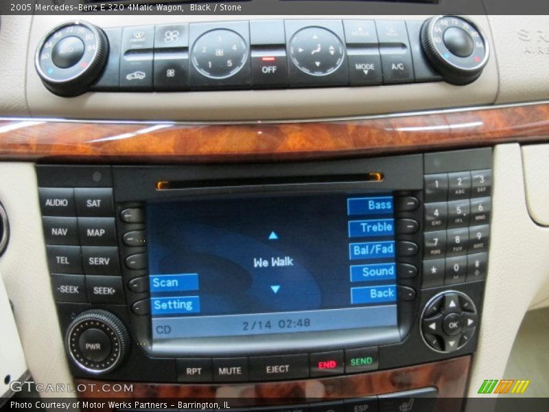 Controls of 2005 E 320 4Matic Wagon