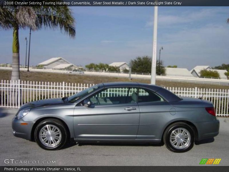 Silver Steel Metallic / Dark Slate Gray/Light Slate Gray 2008 Chrysler Sebring Touring Hardtop Convertible