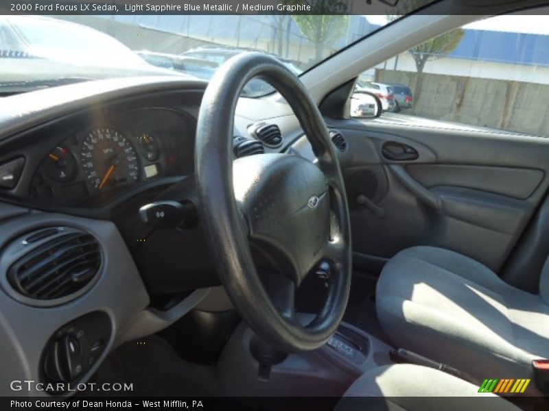 Light Sapphire Blue Metallic / Medium Graphite 2000 Ford Focus LX Sedan