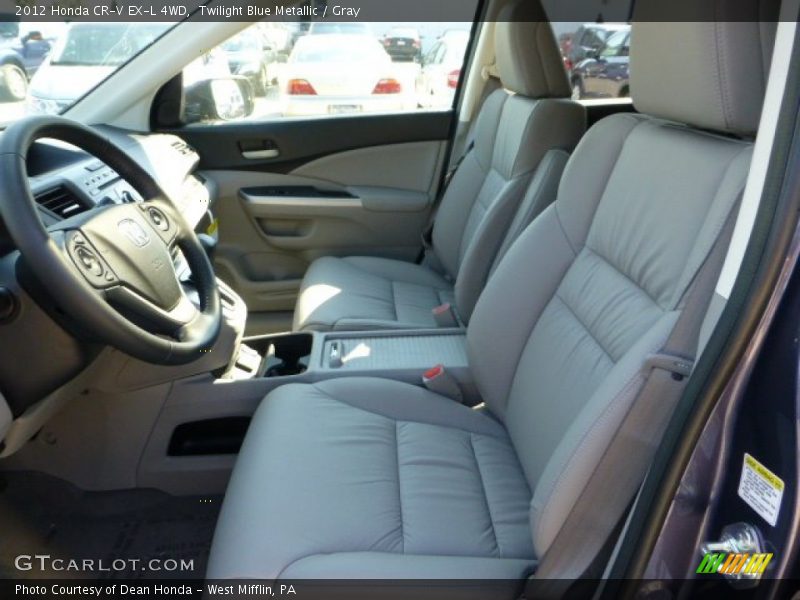Twilight Blue Metallic / Gray 2012 Honda CR-V EX-L 4WD
