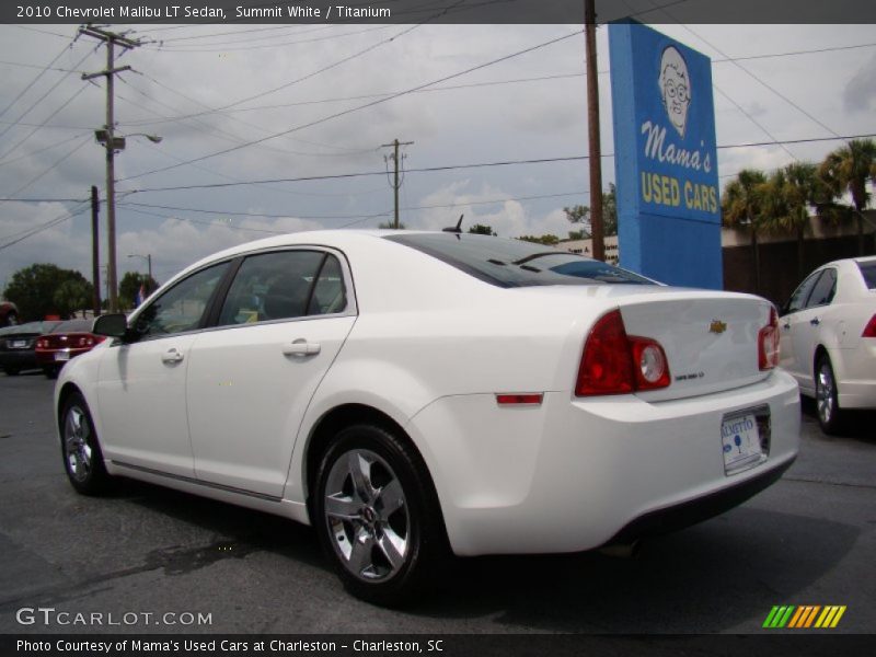 Summit White / Titanium 2010 Chevrolet Malibu LT Sedan
