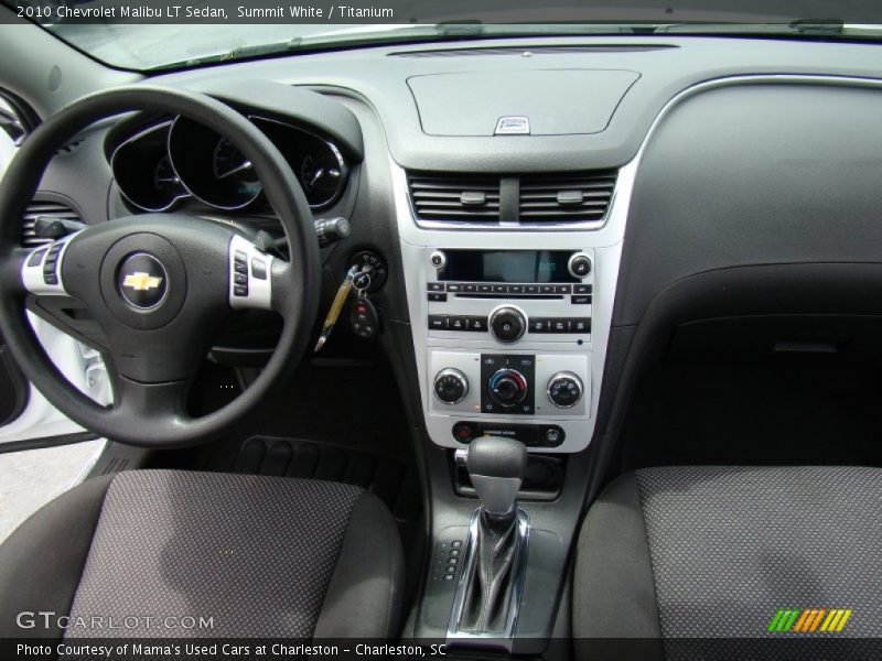 Summit White / Titanium 2010 Chevrolet Malibu LT Sedan