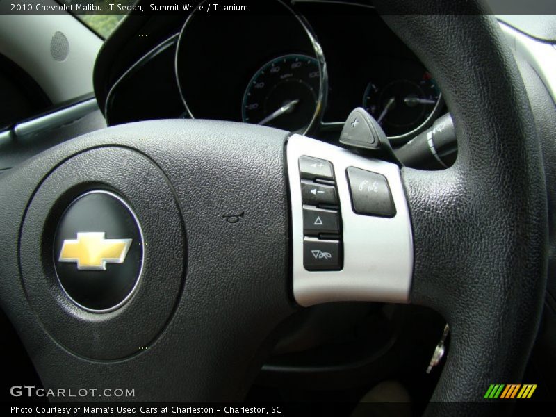Summit White / Titanium 2010 Chevrolet Malibu LT Sedan