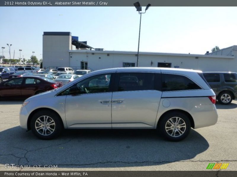 Alabaster Silver Metallic / Gray 2012 Honda Odyssey EX-L