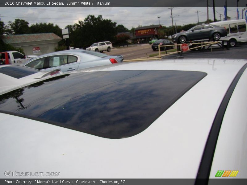 Summit White / Titanium 2010 Chevrolet Malibu LT Sedan