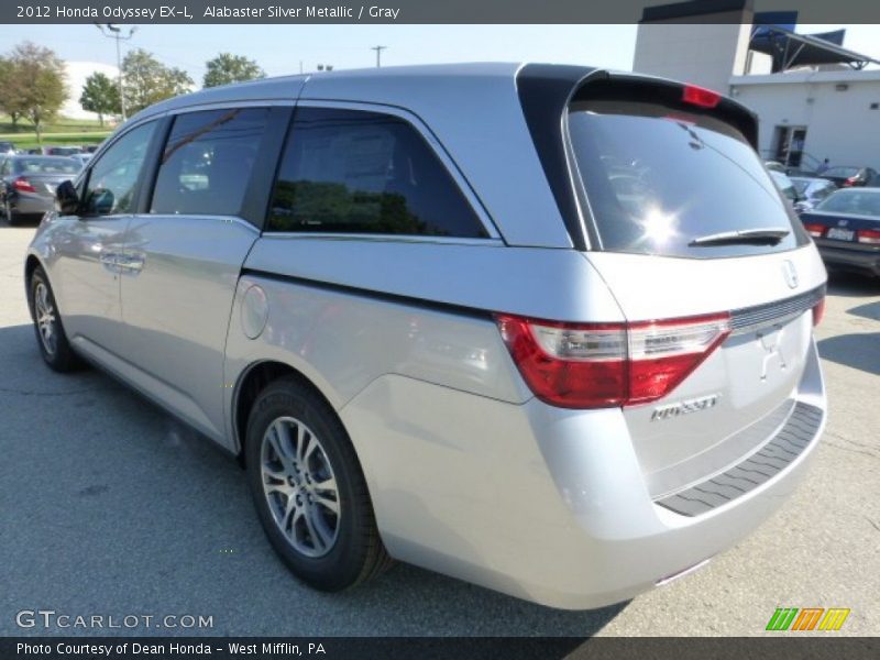 Alabaster Silver Metallic / Gray 2012 Honda Odyssey EX-L