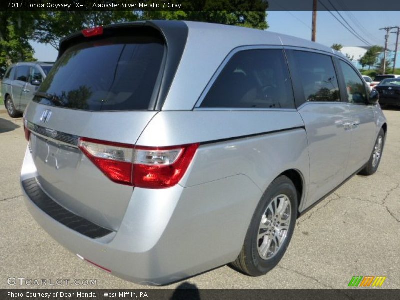Alabaster Silver Metallic / Gray 2012 Honda Odyssey EX-L