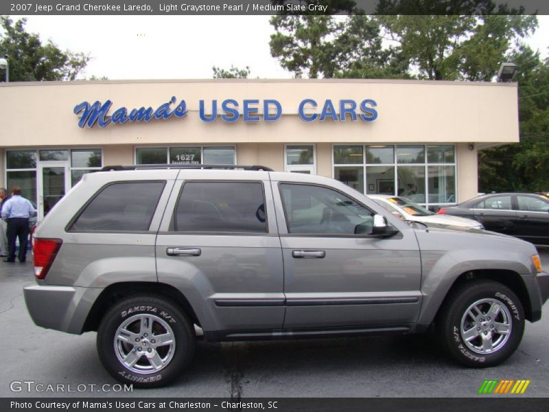 Light Graystone Pearl / Medium Slate Gray 2007 Jeep Grand Cherokee Laredo