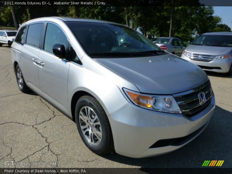 Alabaster Silver Metallic / Gray 2012 Honda Odyssey EX-L