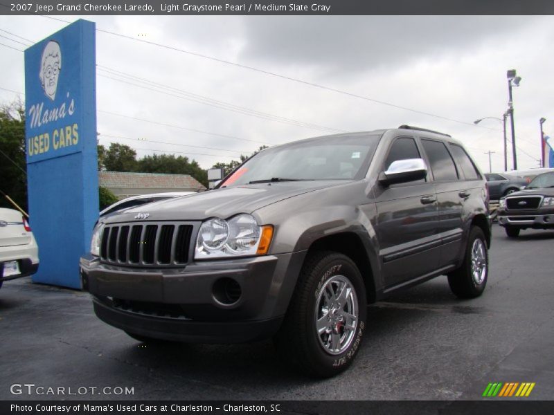 Light Graystone Pearl / Medium Slate Gray 2007 Jeep Grand Cherokee Laredo