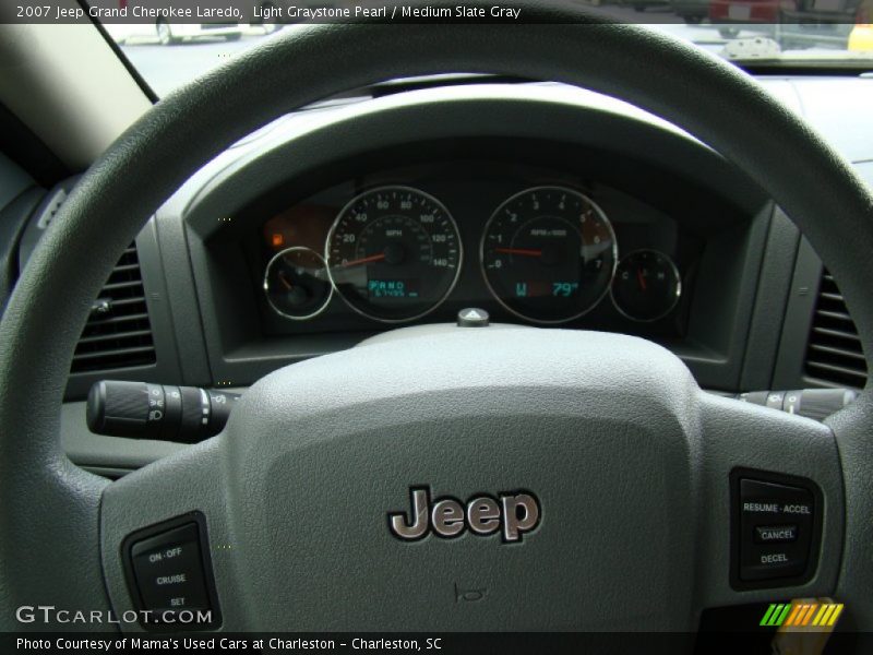 Light Graystone Pearl / Medium Slate Gray 2007 Jeep Grand Cherokee Laredo