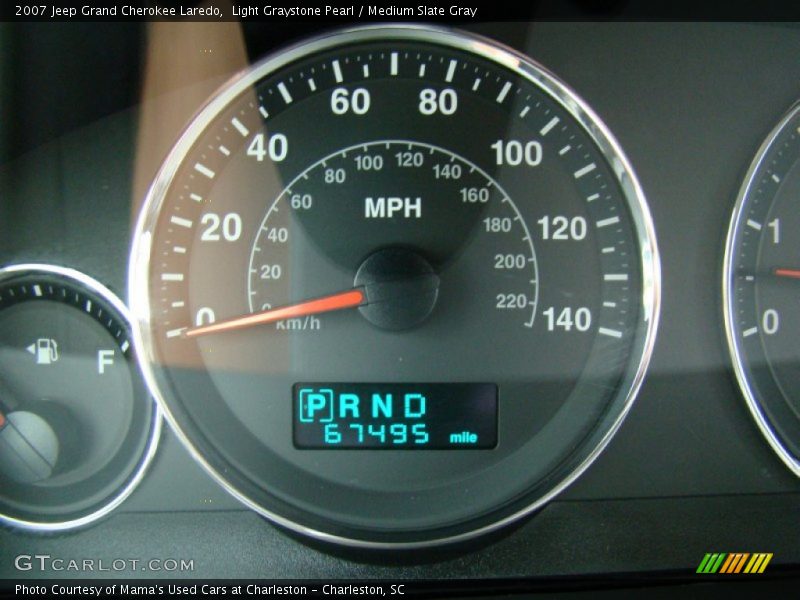 Light Graystone Pearl / Medium Slate Gray 2007 Jeep Grand Cherokee Laredo