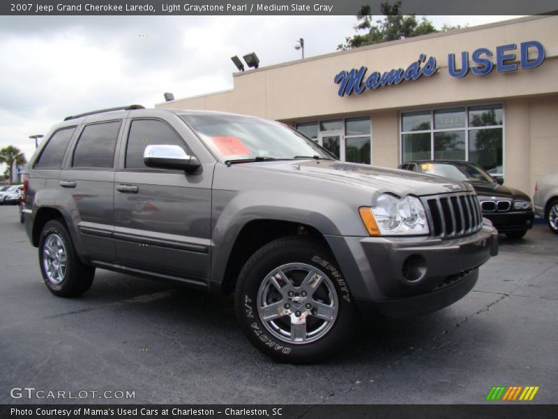 Light Graystone Pearl / Medium Slate Gray 2007 Jeep Grand Cherokee Laredo