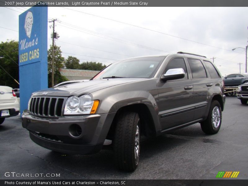 Light Graystone Pearl / Medium Slate Gray 2007 Jeep Grand Cherokee Laredo
