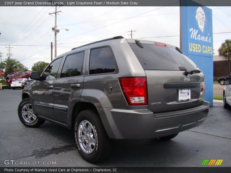 Light Graystone Pearl / Medium Slate Gray 2007 Jeep Grand Cherokee Laredo