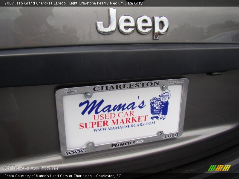 Light Graystone Pearl / Medium Slate Gray 2007 Jeep Grand Cherokee Laredo