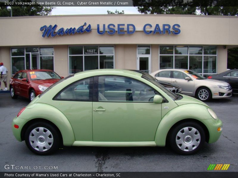 Cyber Green Metallic / Cream 2003 Volkswagen New Beetle GL Coupe