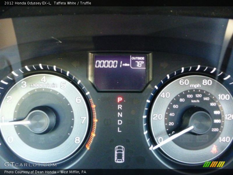 Taffeta White / Truffle 2012 Honda Odyssey EX-L