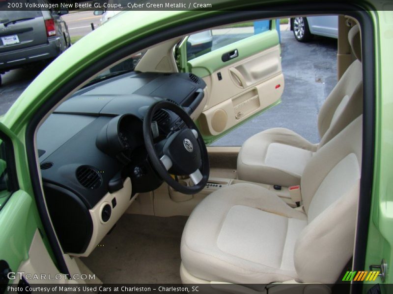 Cyber Green Metallic / Cream 2003 Volkswagen New Beetle GL Coupe