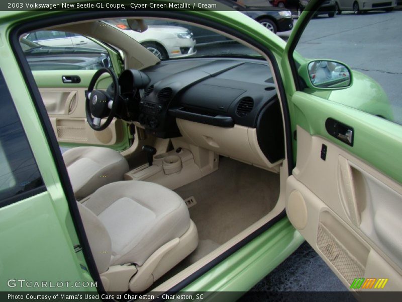 Cyber Green Metallic / Cream 2003 Volkswagen New Beetle GL Coupe