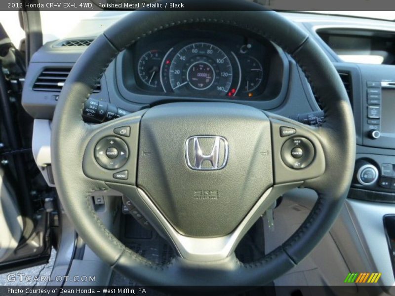 Polished Metal Metallic / Black 2012 Honda CR-V EX-L 4WD